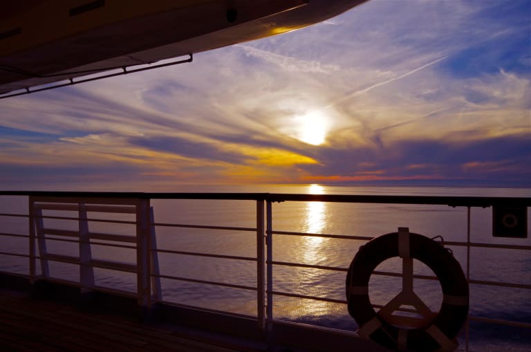Stock image of Blue Hour at Sea during cruise